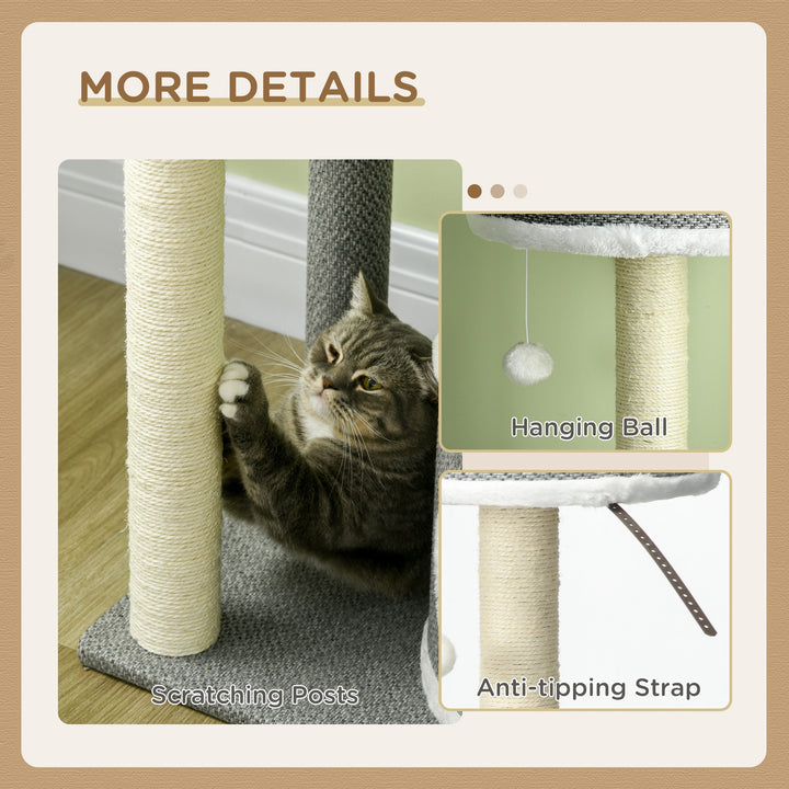 Cat Tower Tree for Indoor Cats w/ Scratching Posts
