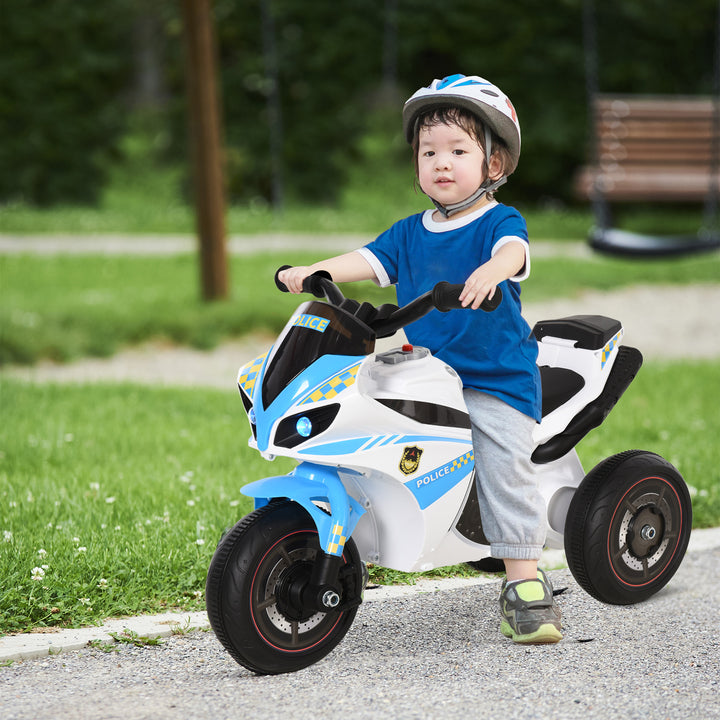 Kids Ride-On Police Bike Toddler Child Learning Fun Development 18-36 Months Blue