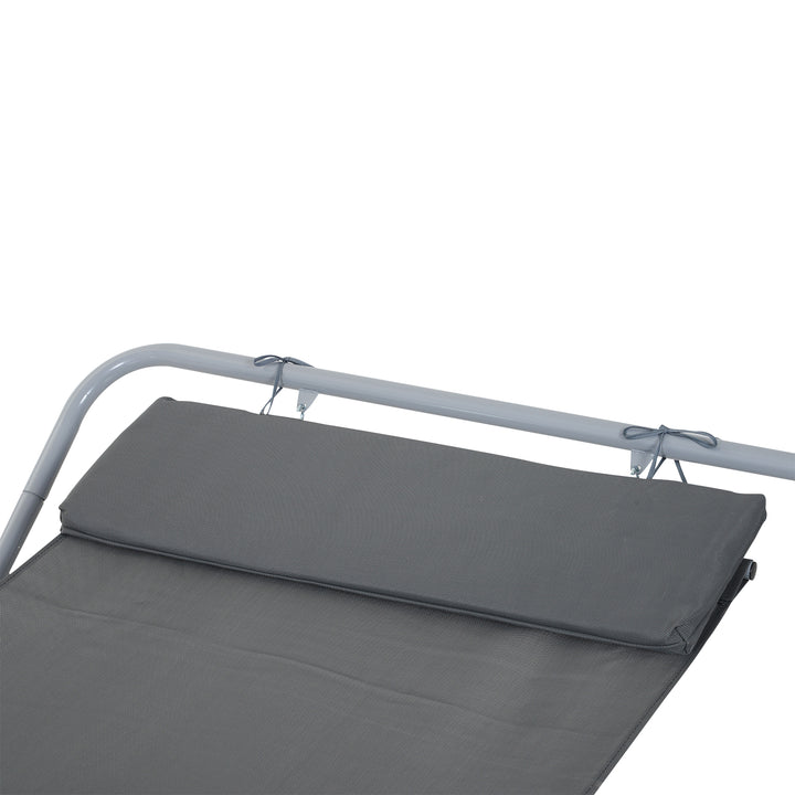 Outsunny Single Rocking Bed Hammock-Grey