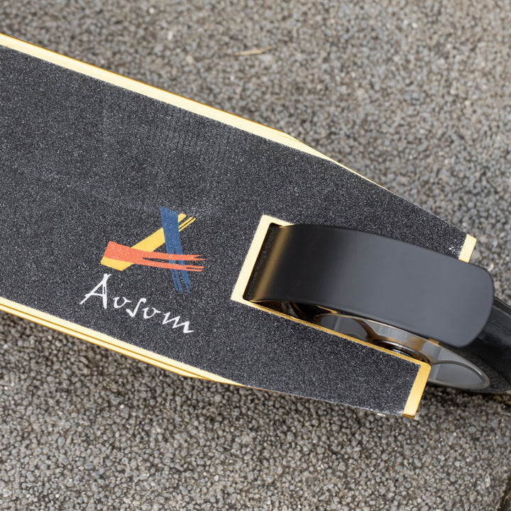 Stunt Scooter, 360° Entry Level Tricks Scooter w/ Lightweight Aluminium Deck and ABEC 7 Bearing, For Age 14+ Beginners, Gold Tone