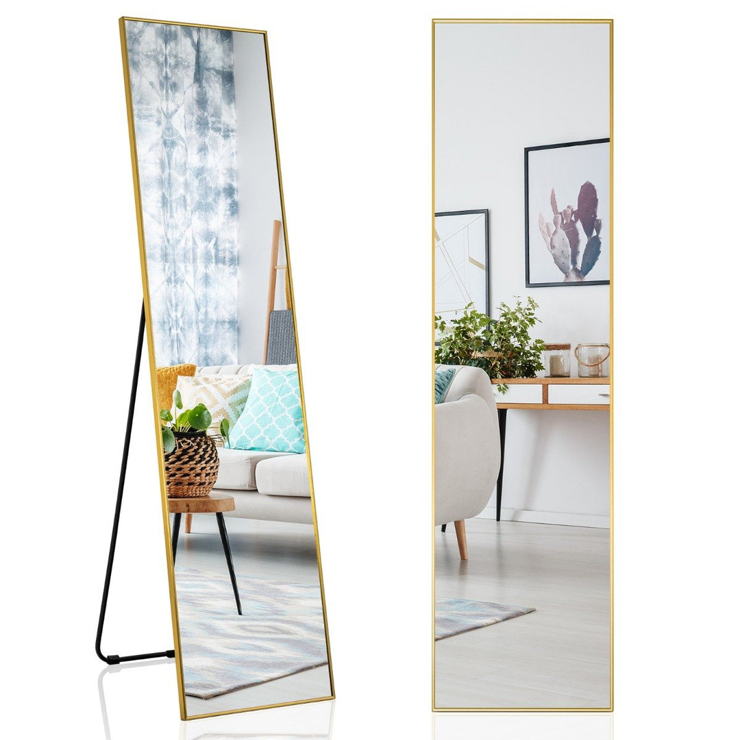 Full Length Mirror with Shatter-proof Glass-Golden