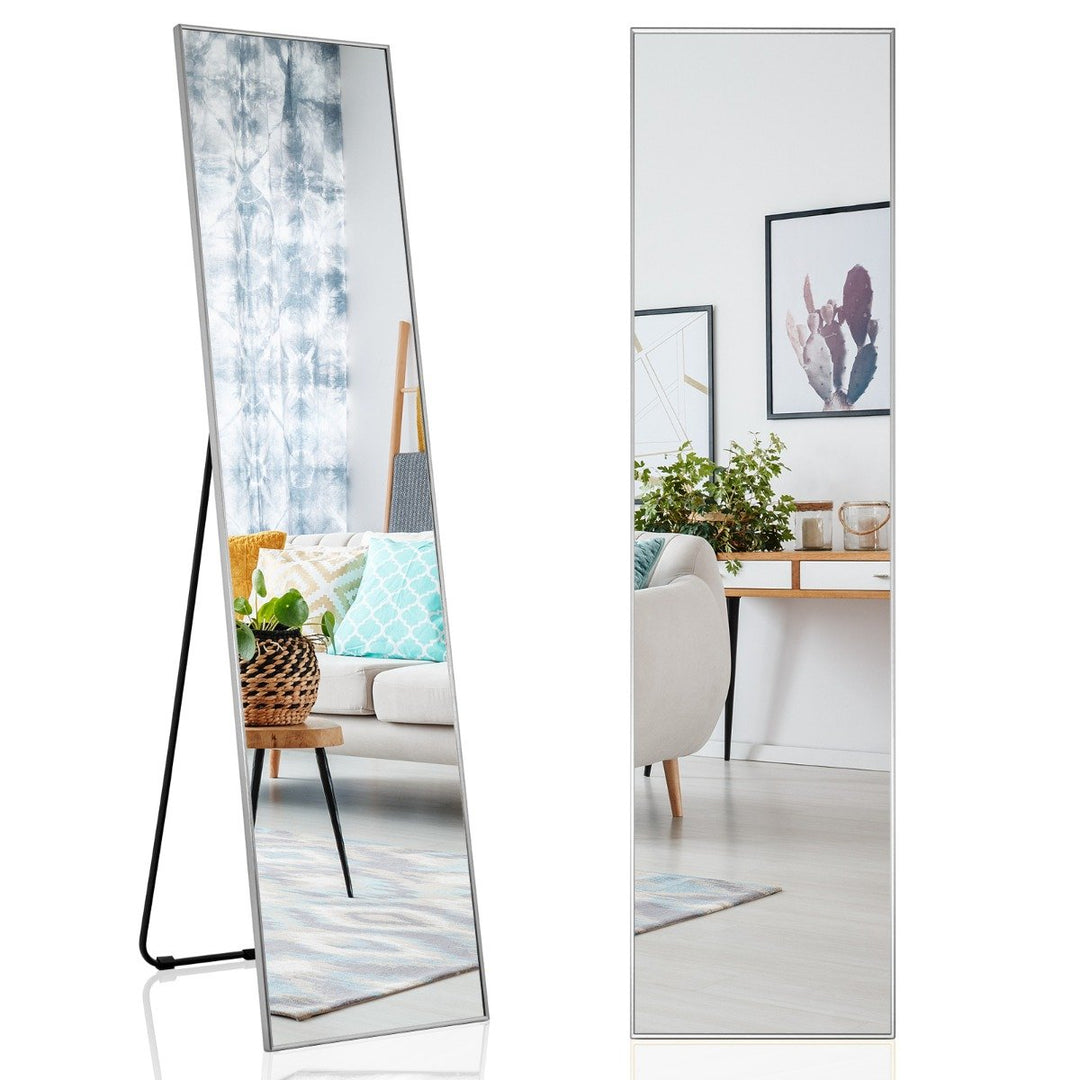 Full Length Mirror with Shatter-proof Glass-Silver