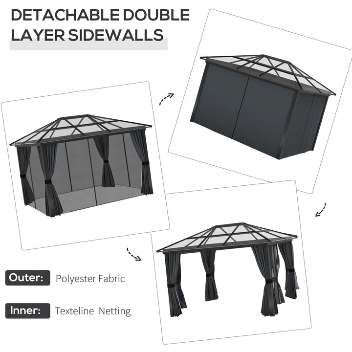 Hardtop Gazebo with Aluminium Frame and UV resistant roof