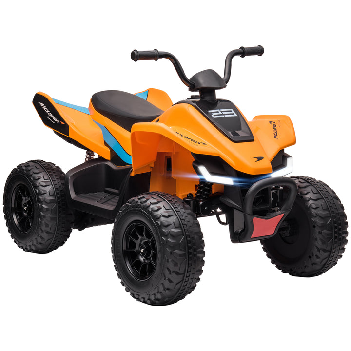 Mclaren Licensed 12V Quad Bike Suspension Wheels, for 3-8 Years - Orange