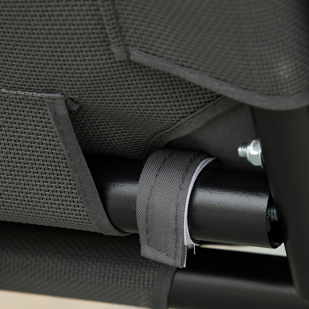 2 Seater Garden Swing Chair Outdoor Hammock Bench with Steel Frame Adjustable Tilting Canopy for Patio, Grey