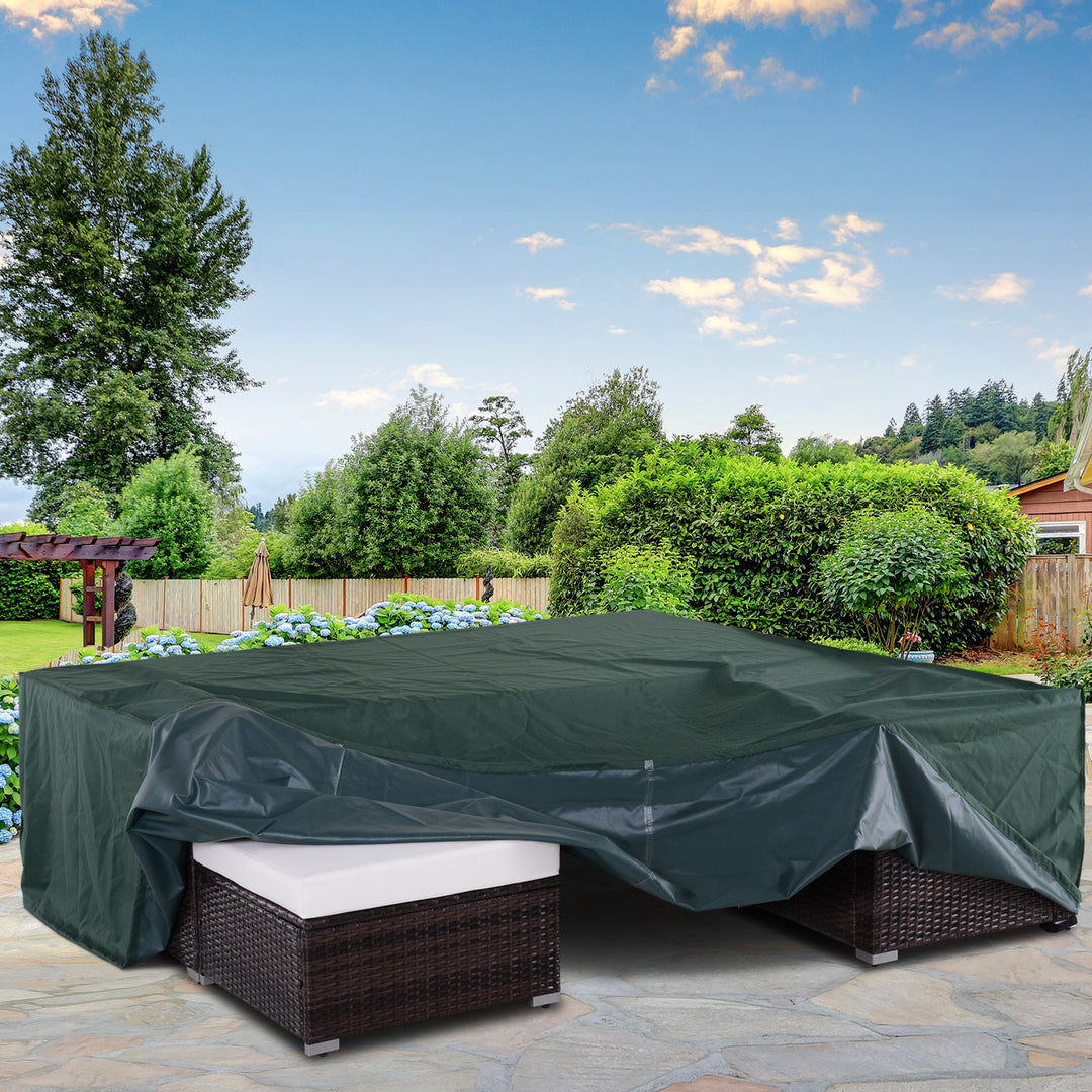 Large Patio Garden Furniture  Set Cover 600D Oxford Square Waterproof - 230L x 230W x 70H cm