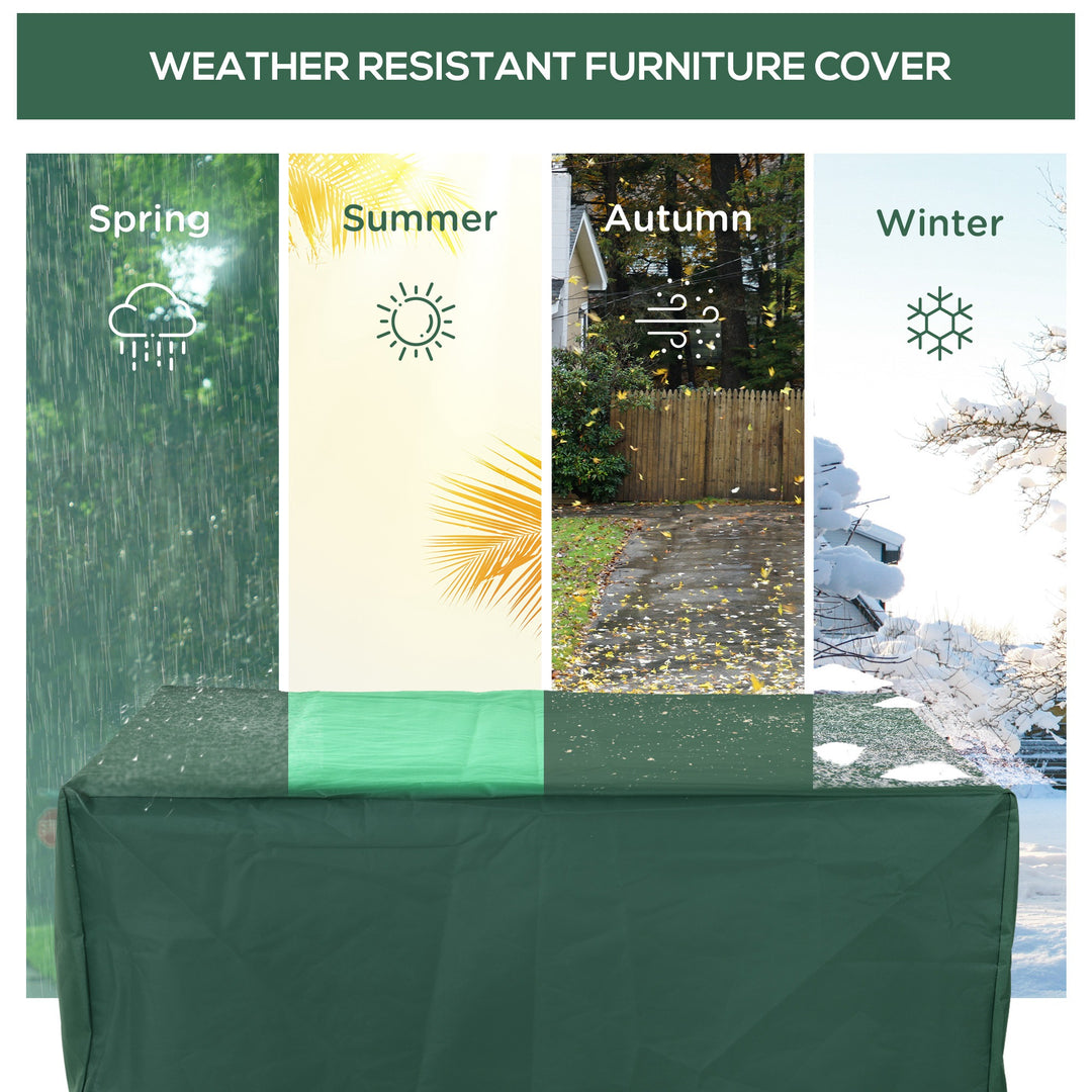 UV Rain Protective Rattan Furniture Cover Cube Design Cover for Wicker Rattan Garden 135x135x75cm