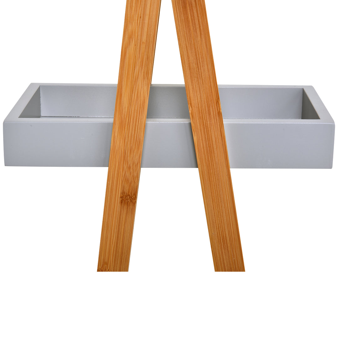 Bathroom Storage Shelves, 3-Tier Bamboo Slim Shelving, Toilet Rack, Natural