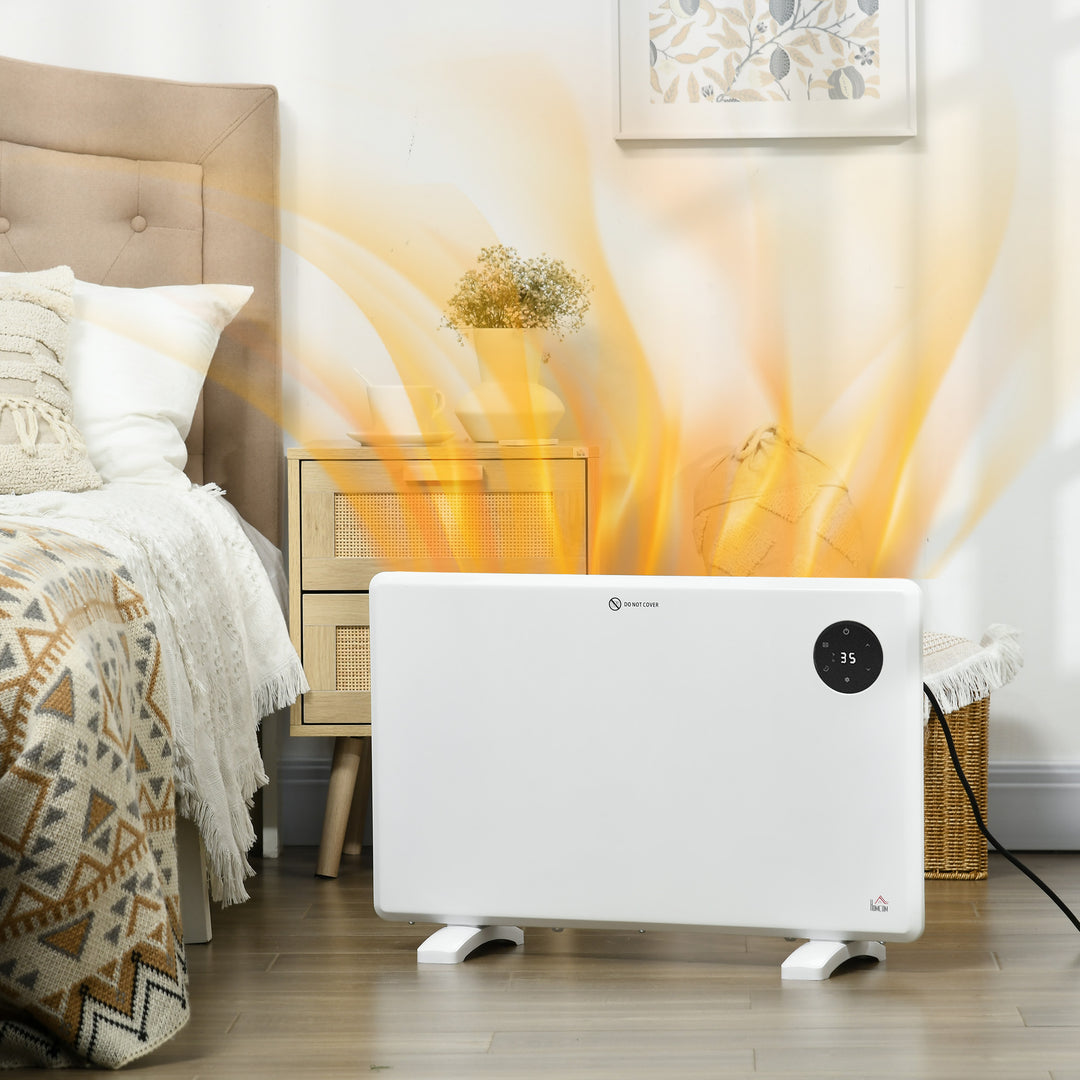 Space Heater, Wall Mounted, Timer, White