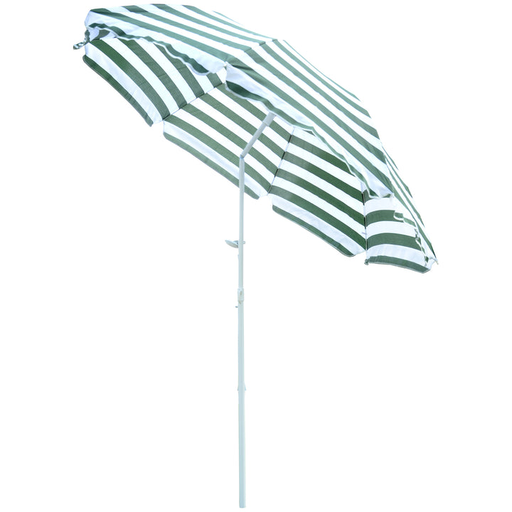 Outsunny Large 1.8m Patio Garden Beach Sun Crank Umbrella Sunshade Folding Tilt Crank Parasol New