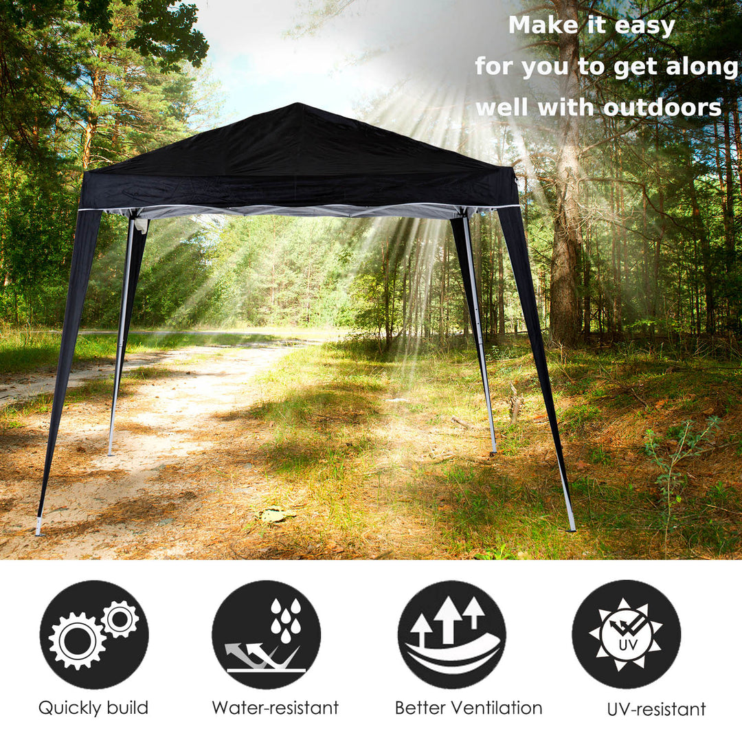 Pop-Up Tent,  3Lx3Wx2.4H m-Black