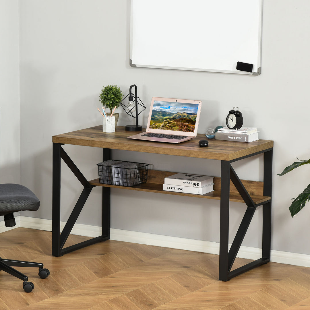 Writing Desk Computer Table Home Office PC Laptop Workstation Wood Effect