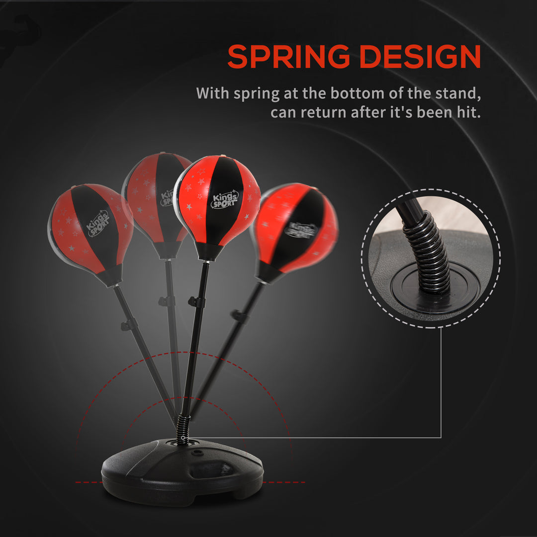 Boxing Punch Ball Set Ф38x78-120cm Fighting Game 360 Degree Rebound Spring PP PVC Adjustable Teenager