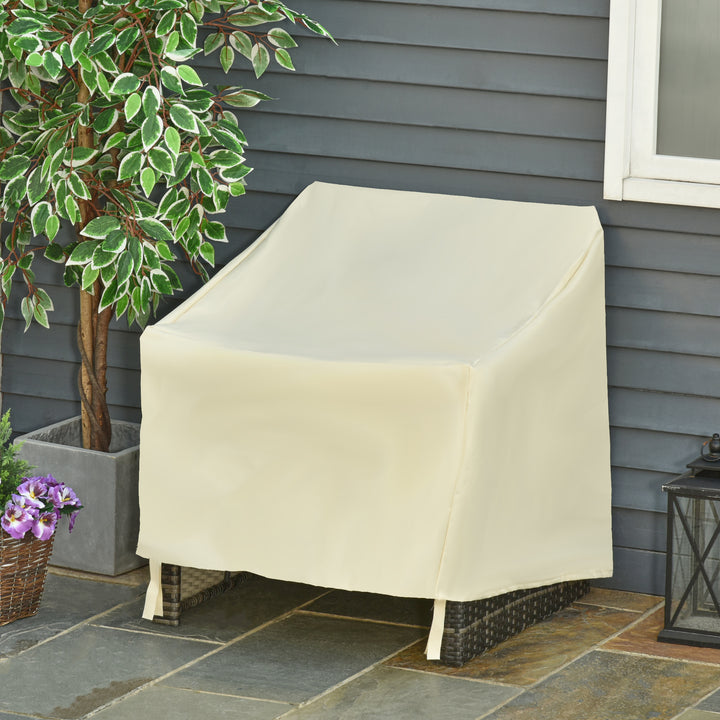 600D Oxford Cloth Furniture Cover Single Chair Garden Patio Outdoor Protector Waterproof 68x87x44-77cm