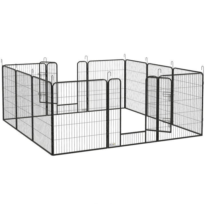 Heavy Duty Puppy Play Pen, 12 Panels Pet Exercise Pet, Pet Playpen for Small, Medium and Large Dogs