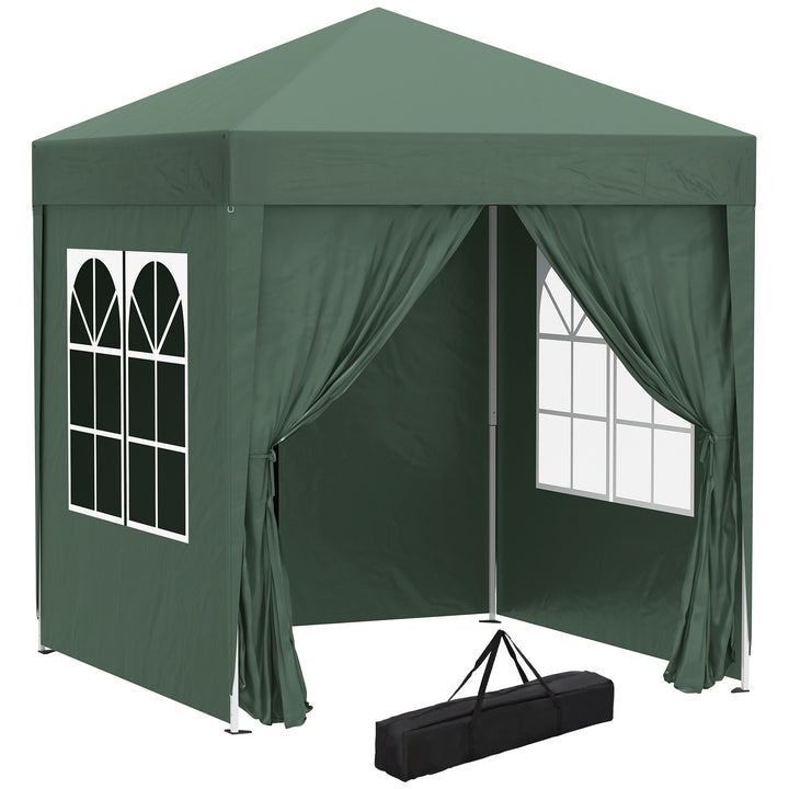 Outsunny Pop Up Gazebo Canopy, size (2 x 2m)-Green