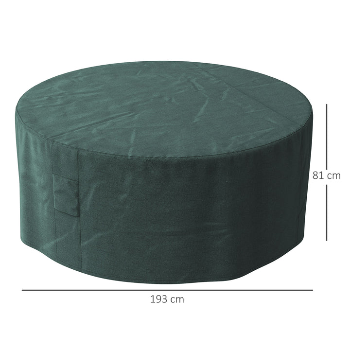 Garden  Patio Large Furniture Set Round Cover 600D Oxford Waterproof _193 x 80H cm