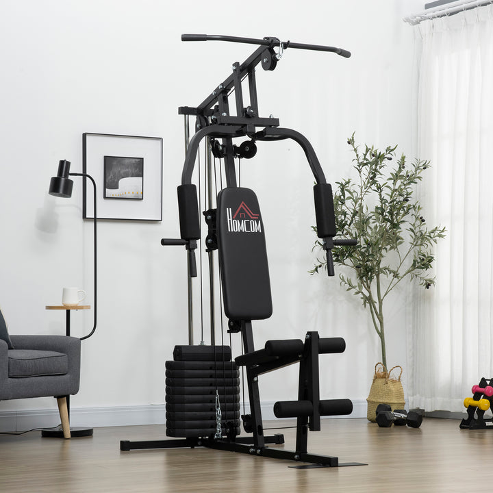 Multifunction Home Gym Machine, with 45kg Weight Stacks, for Strength Training