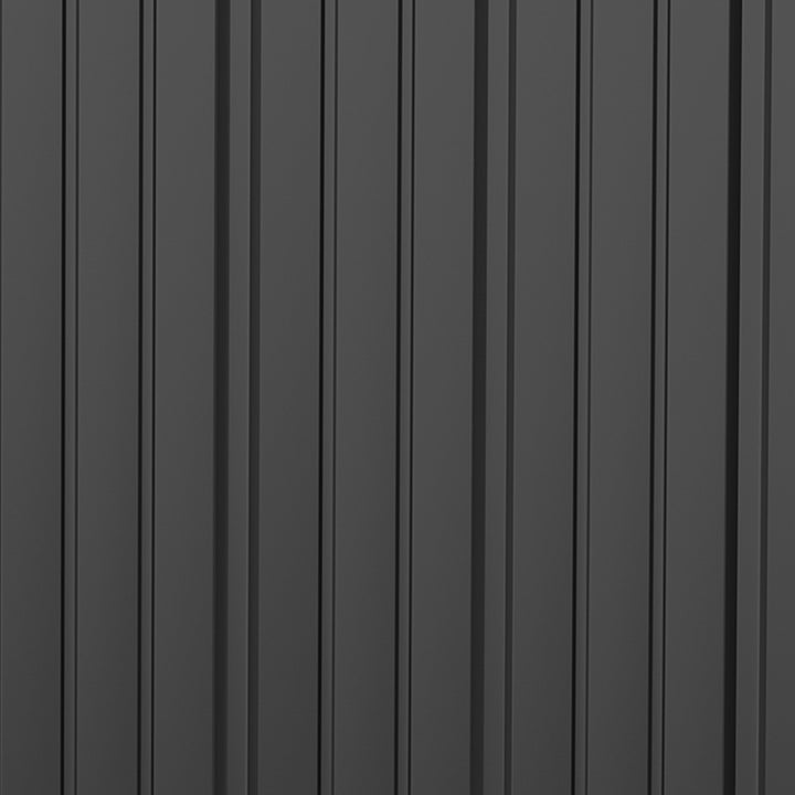 Outsunny 5.3ft x 3.1ft Outdoor Storage Shed, Garden Metal Storage Shed w/ Single Door for Backyard, Patio, Lawn, Charcoal Grey
