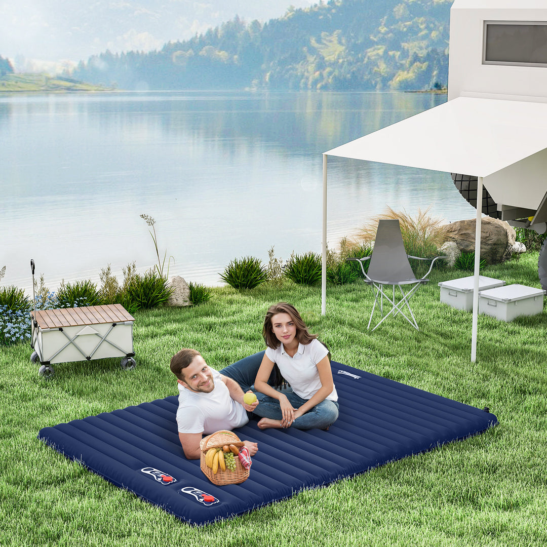 PVC Self-Inflating 2/3Person Camping Sleeping Mattress Green