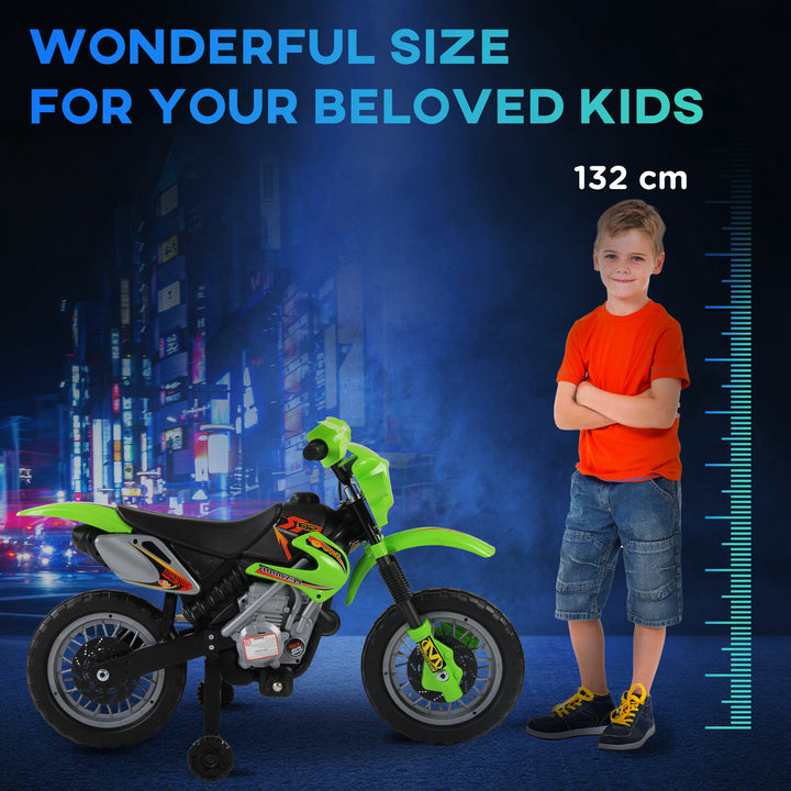 Kids Electric Motorbike Child Ride on Motorcycle 6V Battery Scooter (Green)