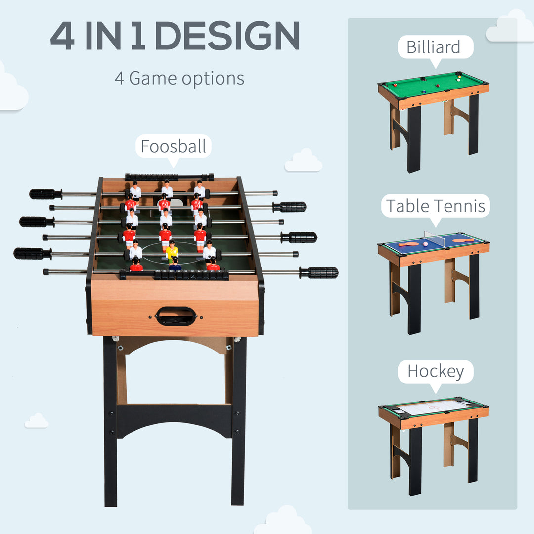 4-In-1 Multi Game Table, 87x43x73 cm-Multi Colour