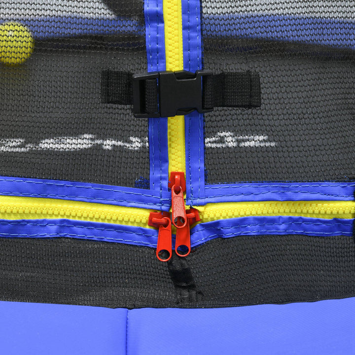 Trampoline with Enclosure, Basketball, Sea Balls, Hoop