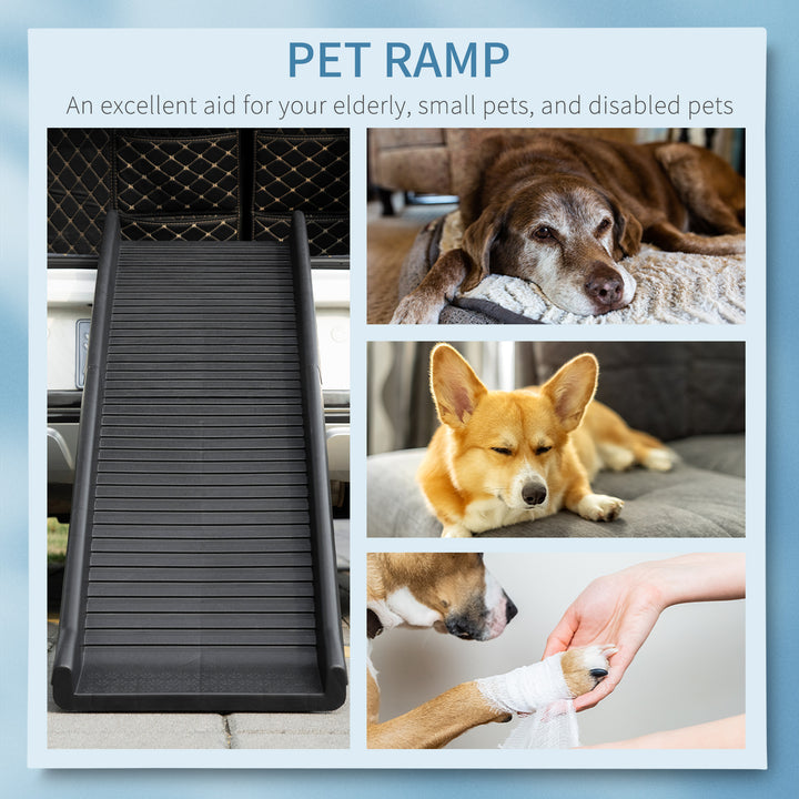 Folding Pet Ramp, Dog Ramps for Cars Trucks SUVs, Portable Non-slip, 155 x 39 x 14 cm