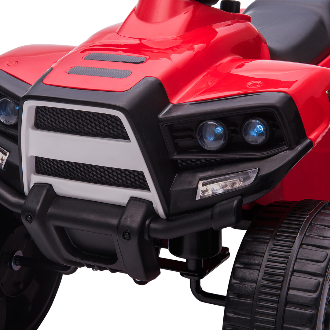 6 V Kids Ride on Cars Quad Bike for 18-36 months Black+Red