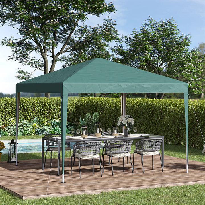 3 x 3 meter Garden Heavy Duty Canopy Rentals Marquee Party Tent Folding Wedding Canopy-Green