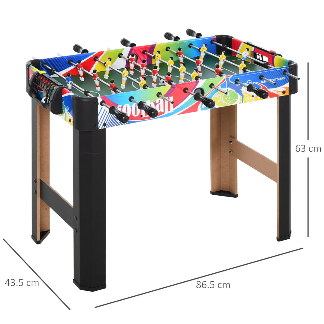 2.8ft Foosball Table Football Game Table Arcades Competition Sized for Indoor, Game Room, Bars