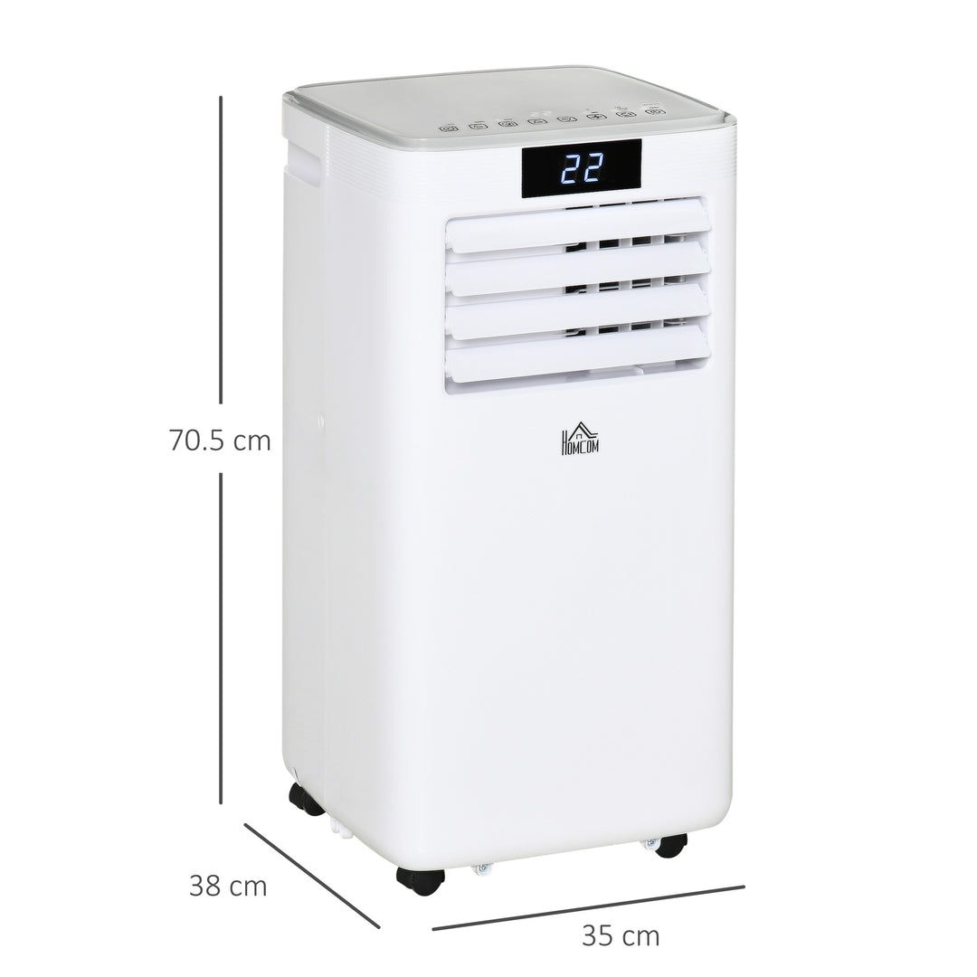 10000 BTU Mobile Air Conditioner Portable AC Unit with Remote Controller, White