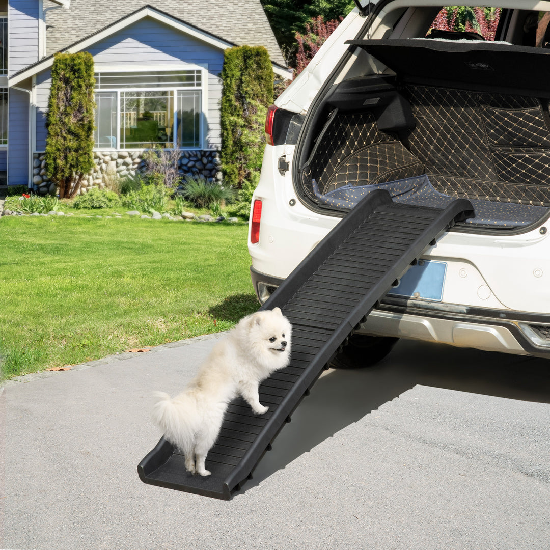 Folding Pet Ramp, Dog Ramps for Cars Trucks SUVs, Portable Non-slip, 155 x 39 x 14 cm