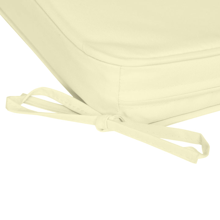 Set of 6 Pcs Chair Cushion, 42Lx42Wx5T cm-Cream White