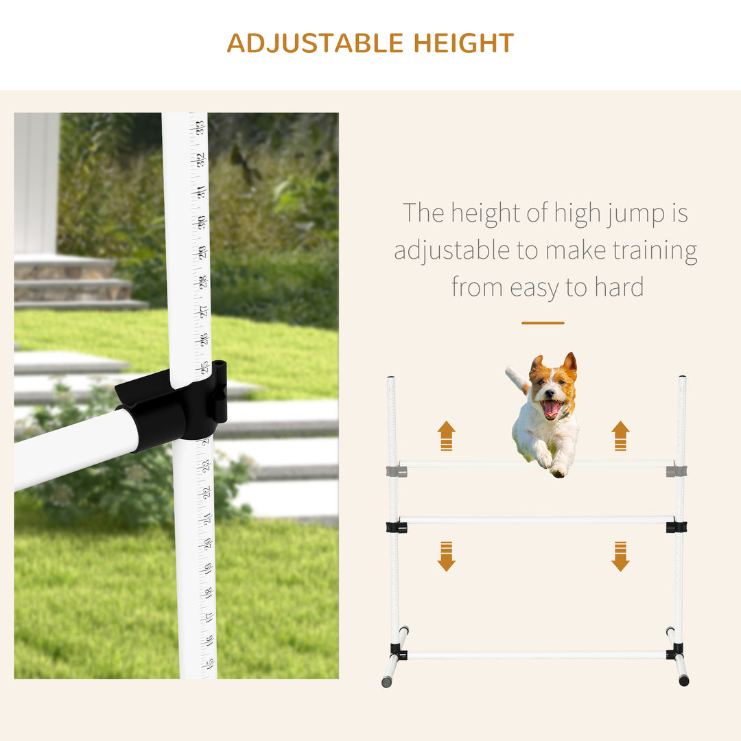 Pawhut Canine Agility Set-White