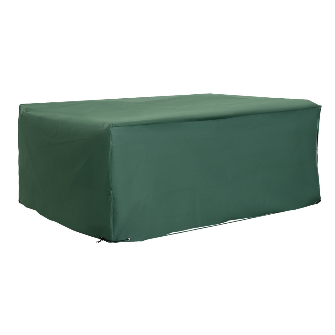 600D Garden Furniture Cover Outdoor Garden Rattan Furniture Protection Oxford Patio Set Cover Waterproof Anti-UV Green 245 x 165 x 55cm