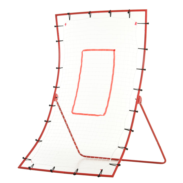 Steel Frame Adjustable 5-Angle Rebounder Goal Red/White