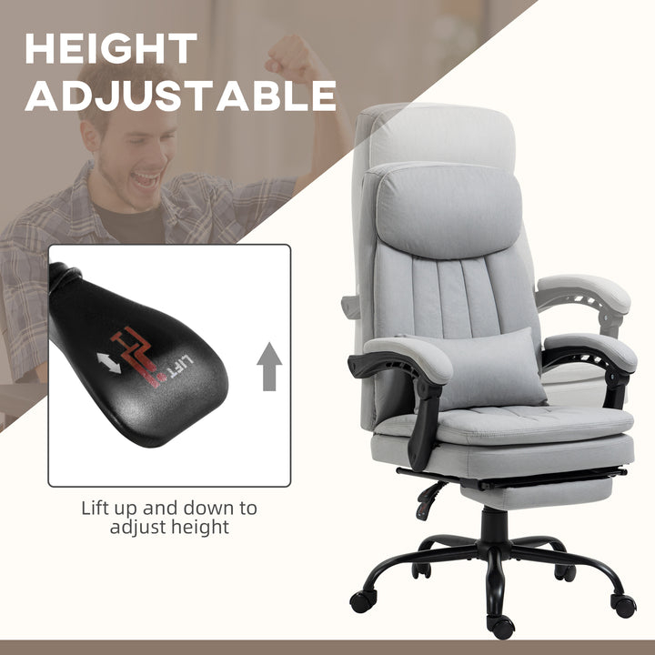 Vibration Massage Office Chair with Heat-Grey