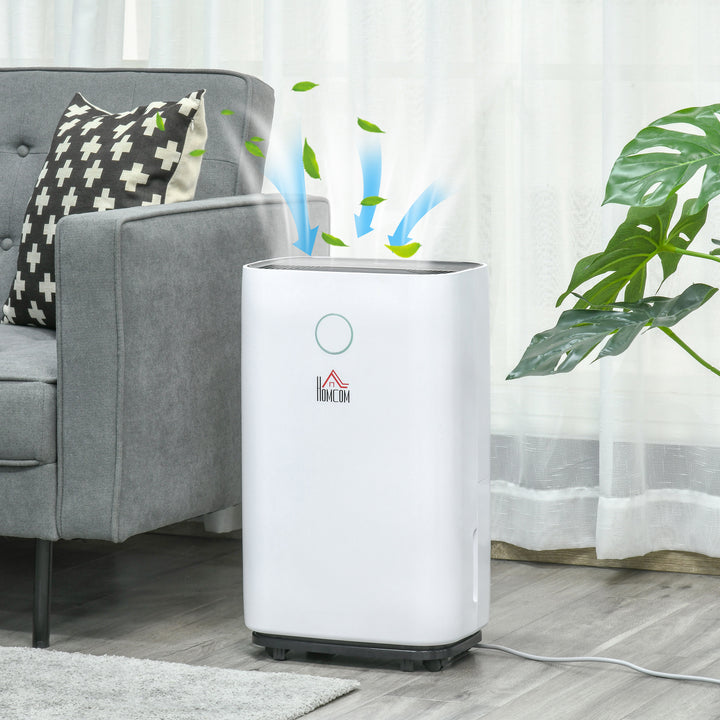 20L/Day 4000ML Portable Quiet Dehumidifier for Home Laundry Room Bedroom Basement, Electric Moisture Air De-Humidifier with 3 Modes