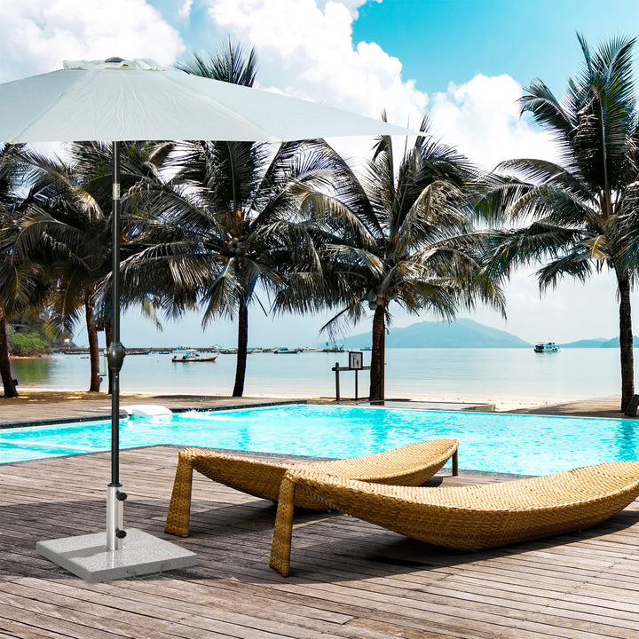 28kg Garden Umbrella Base Durable Parasol Holder Patio Furniture Outdoor Sunshade Marble Stand