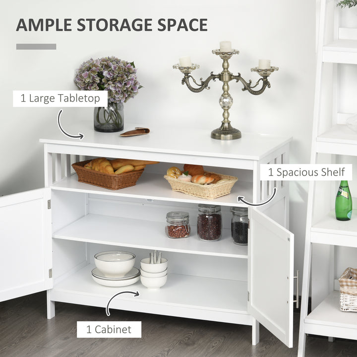 Kitchen Console Table/Buffet Sideboard/Wooden Storage Table, White