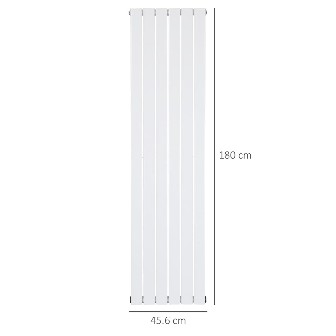 Wall-mounted Heater Water-filled Heat , Centralised Space Heater, Horizontal Designer Radiators, for Bedroom Home Office, White