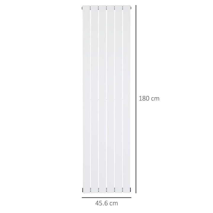Wall-mounted Heater Water-filled Heat , Centralised Space Heater, Horizontal Designer Radiators, for Bedroom Home Office, White