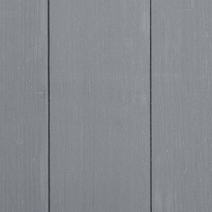 Outsunny Wooden Garden Storage Shed Lockable Tool Cabinet Organizer w/ Storage Table, Double Door, 139 x 75 x 160 cm, Grey