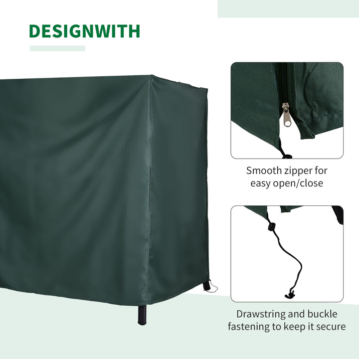 Height Oxford Polyester Waterproof Swing Chair Cover Green