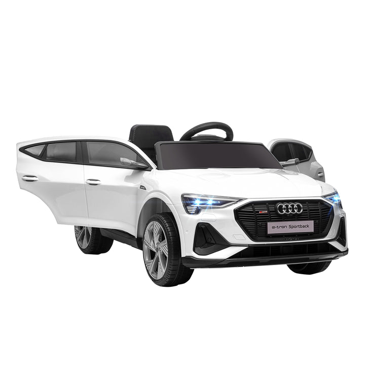 Kids Electric Ride-On Car, with Remote Control, Horn - White