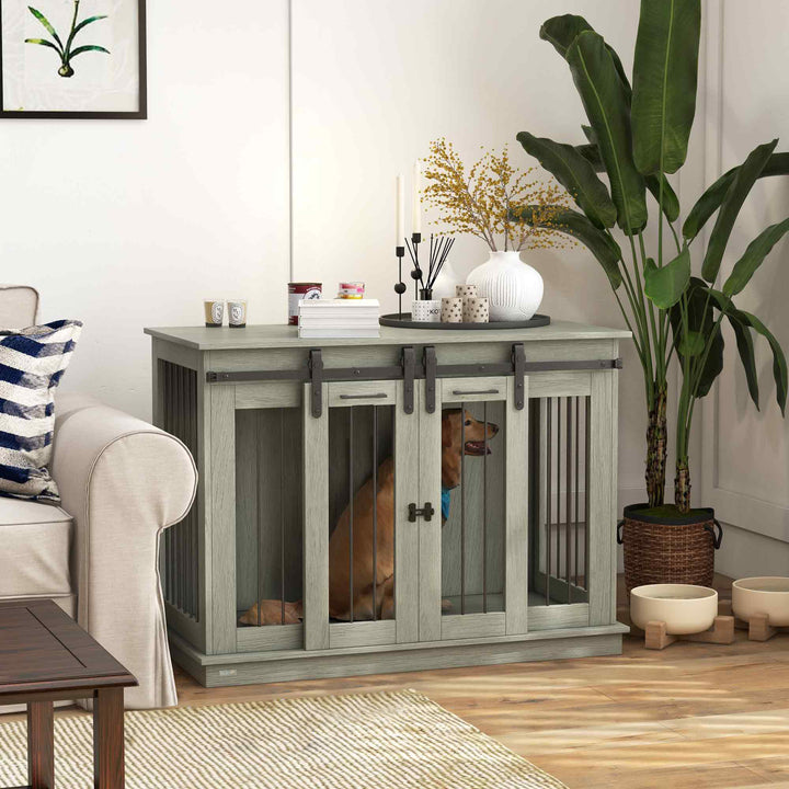 Dog Crate Furniture for Large Dogs, Double Dog Cage for Small Dogs