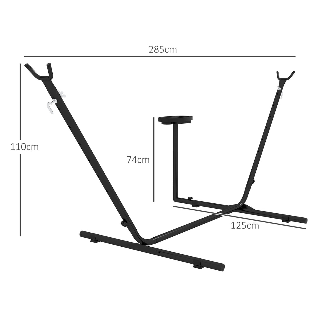 Hammock Stand with Side Tray Stand for Hammocks