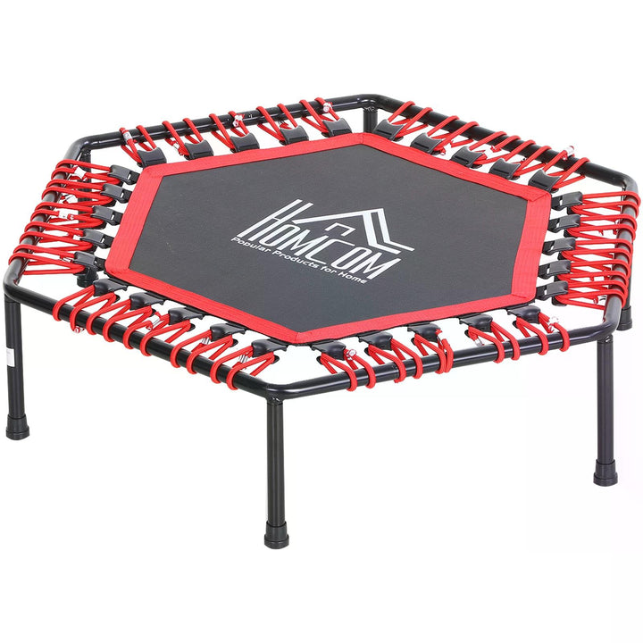 40" Mini Hexagon Steel Frame Trampoline Red