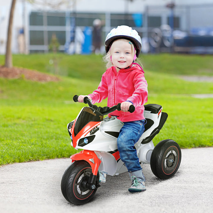 Kids Ride-On Police Bike Toddler Child Learning Fun Development 18-36 Months White